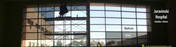 Juravinski Hospital Recieves Window Film
